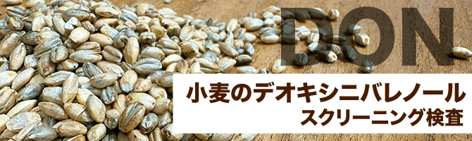 小麦のデオキシニバレノールのスクリーニング検査